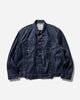 Levi's X Sacai Type 123 Trucker Dark Indigo - Flat Finish Sacai R1 Coats and Jackets Denim Jackets 0035I 0000
