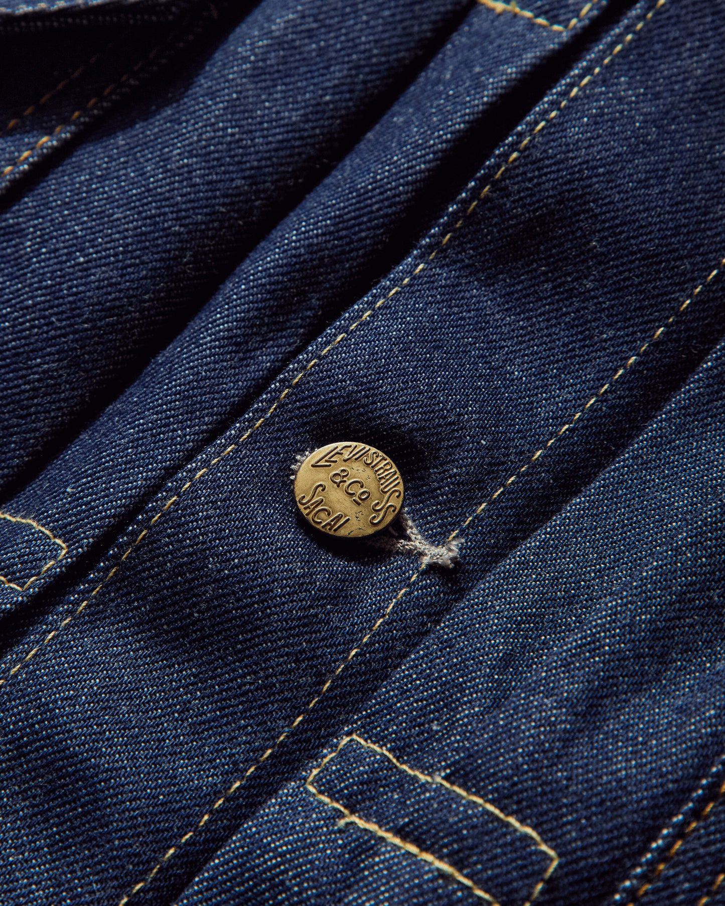 Levi's X Sacai Type 123 Trucker Dark Indigo - Flat Finish Sacai R1 Coats and Jackets Denim Jackets 0035I 0000