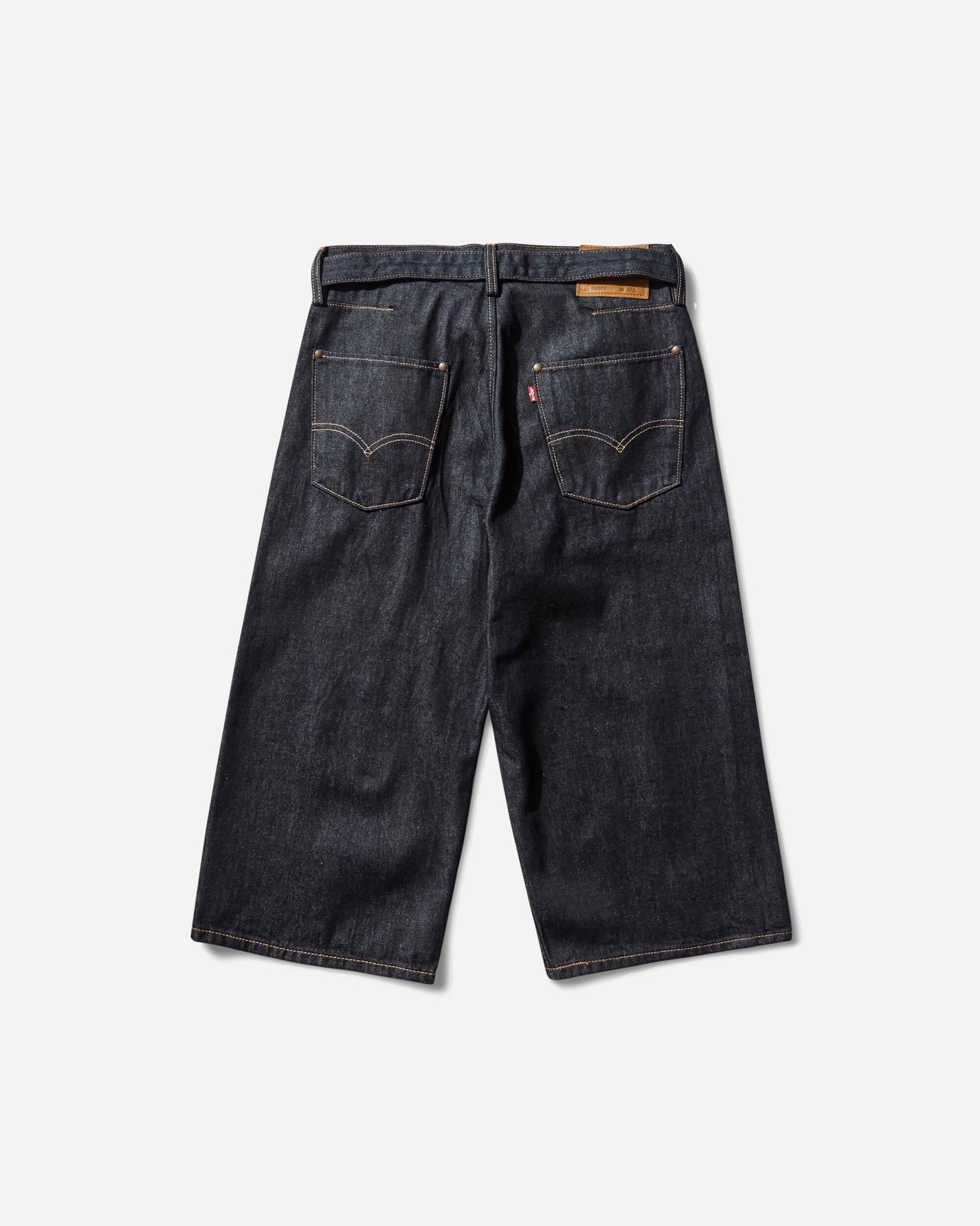 Levi's Twisted Baggy Capri Dark Indigo  Flat Finish Dark Indigo  Shorts Denim Short 0049W 0001