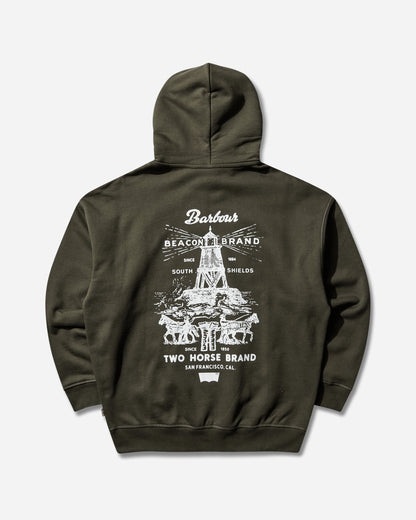 Levi's X Barbour Sweatshirt Green Sweatshirts Hoodies 008GM00050 001