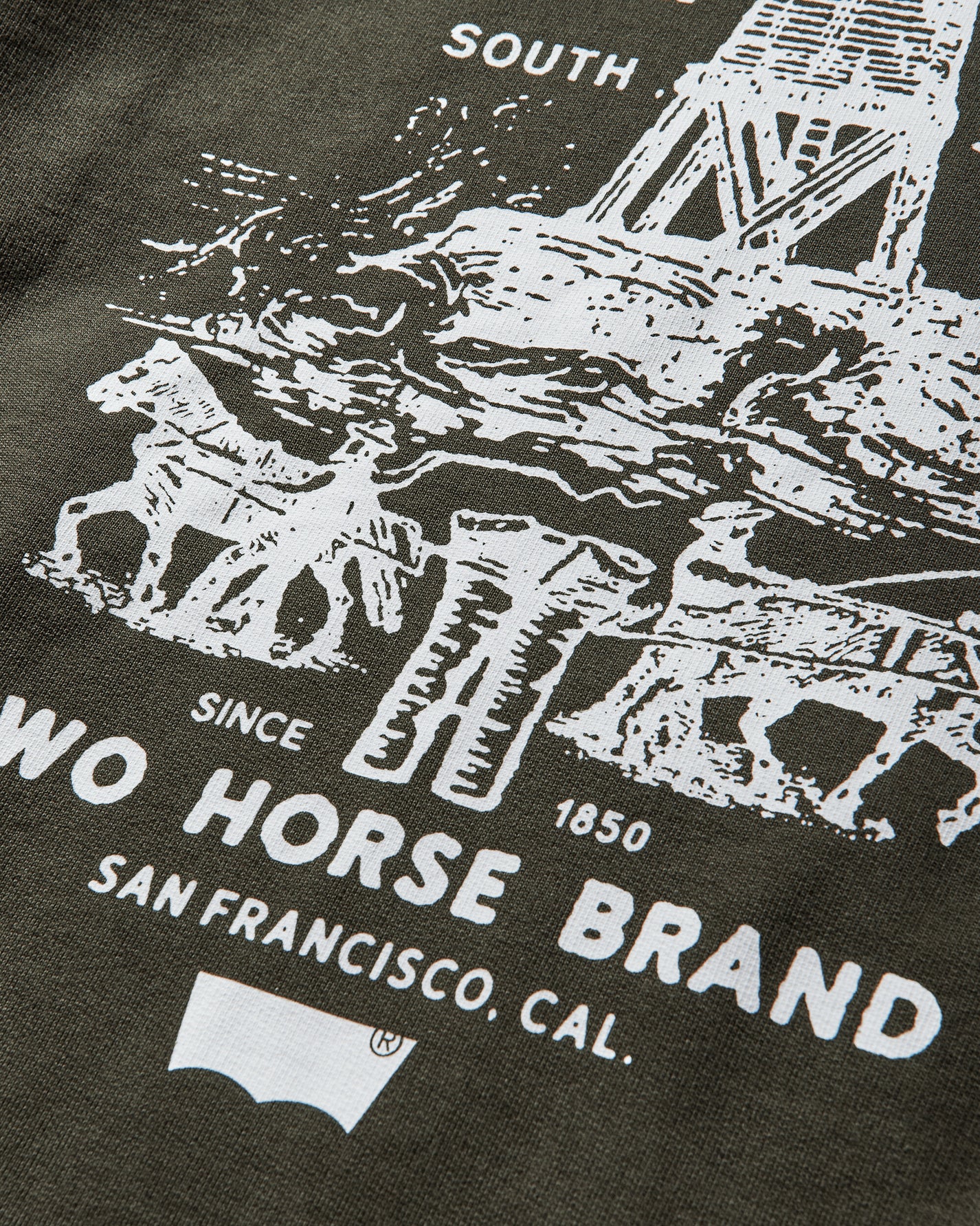 Levi's X Barbour Sweatshirt Green Sweatshirts Hoodies 008GM00050 001