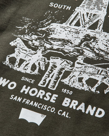 Levi's X Barbour Sweatshirt Green Sweatshirts Hoodies 008GM00050 001