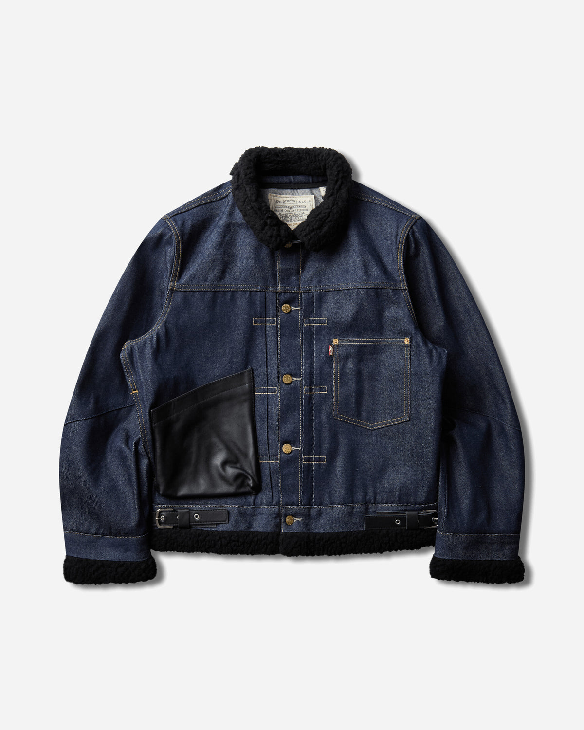 Levi's Levi's x Sacai Men'S Sherpa Jacket Rigid Indigo Coats and Jackets Jackets 008BG-0002 499