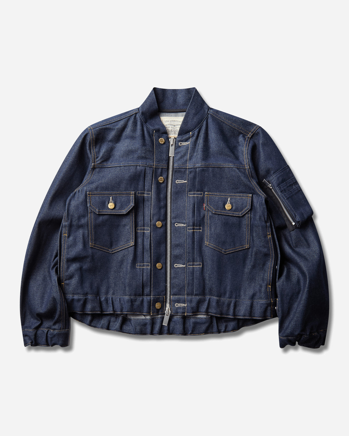 Levi's Levi's x Sacai Wmns Women'S Blouson Jacket Rigid Indigo Coats and Jackets Jackets 008BN-0001 499