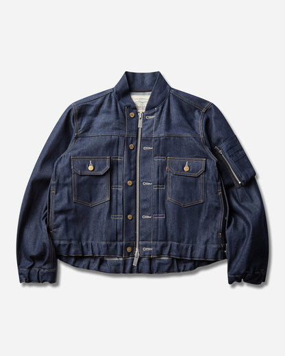 Levi's Levi's x Sacai Wmns Women'S Blouson Jacket Rigid Indigo Coats and Jackets Jackets 008BN-0001 499