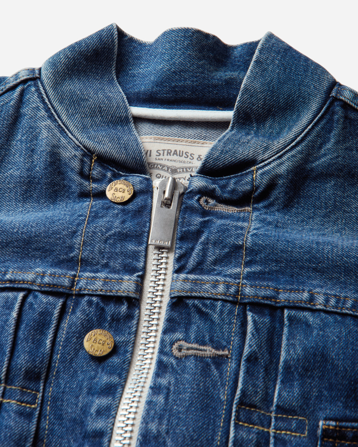 Levi's Levi's x Sacai Wmns Women'S Blouson Jacket Washed Indigo Coats and Jackets Jackets 008BN-0002 401