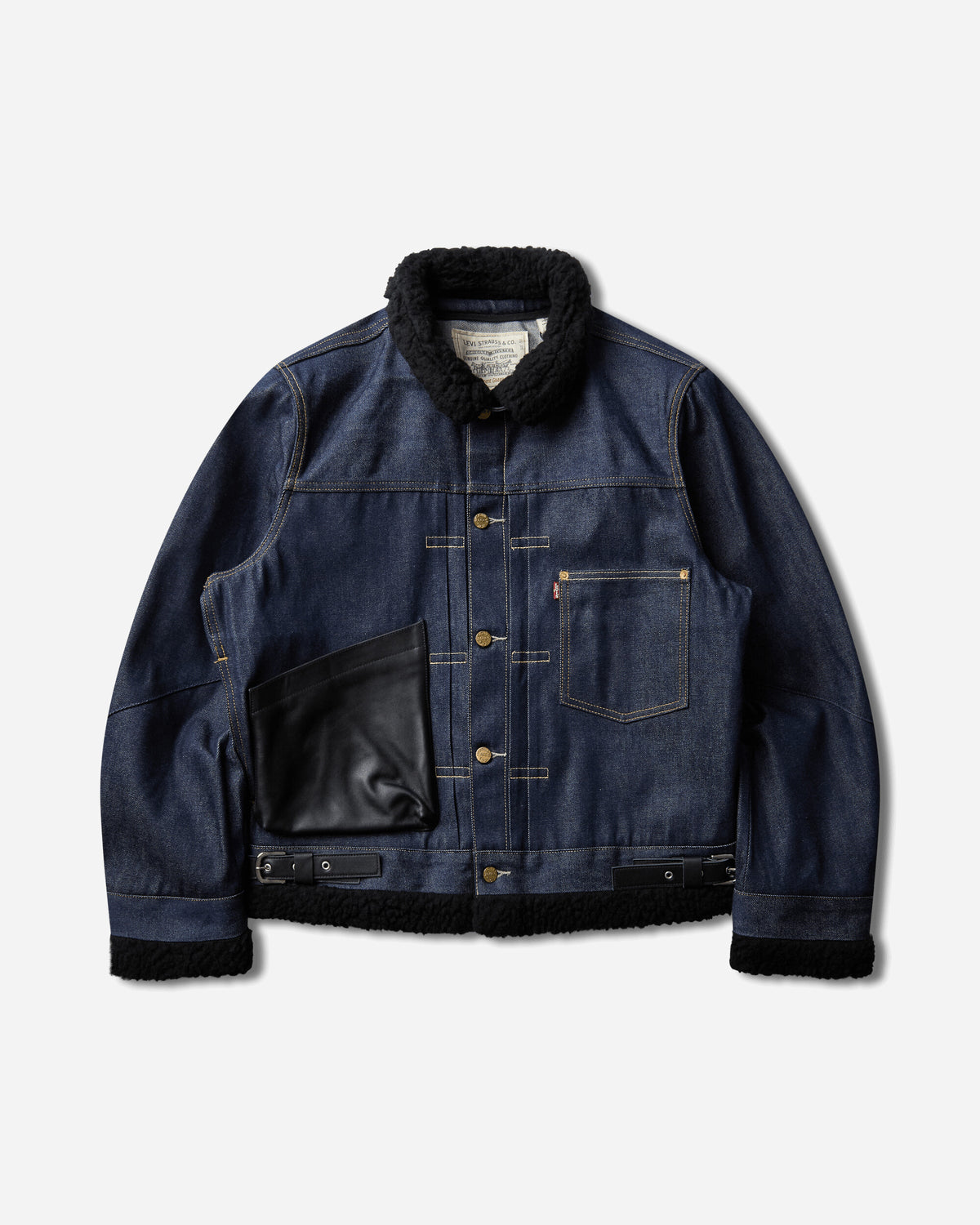 Levi's Levi's x Sacai Wmns Women'S Sherpa Jacket Rigid Indigo Coats and Jackets Jackets 008BM-0001 499