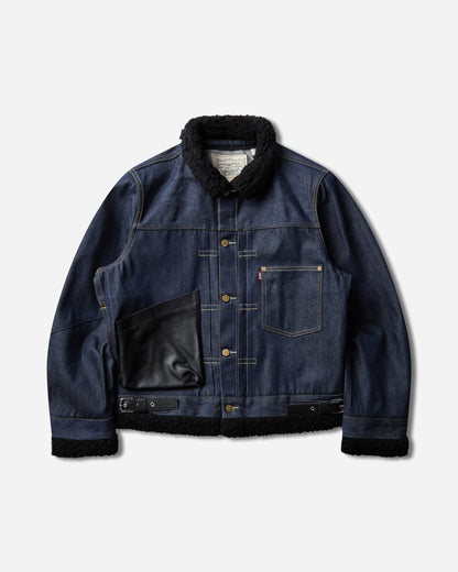 Levi's Levi's x Sacai Wmns Women'S Sherpa Jacket Rigid Indigo Coats and Jackets Jackets 008BM-0001 499