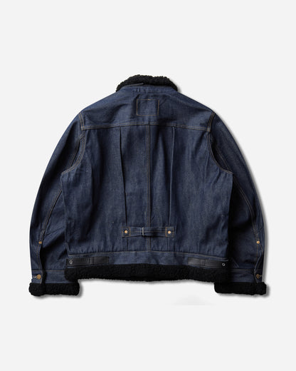 Levi's Levi's x Sacai Wmns Women'S Sherpa Jacket Rigid Indigo Coats and Jackets Jackets 008BM-0001 499