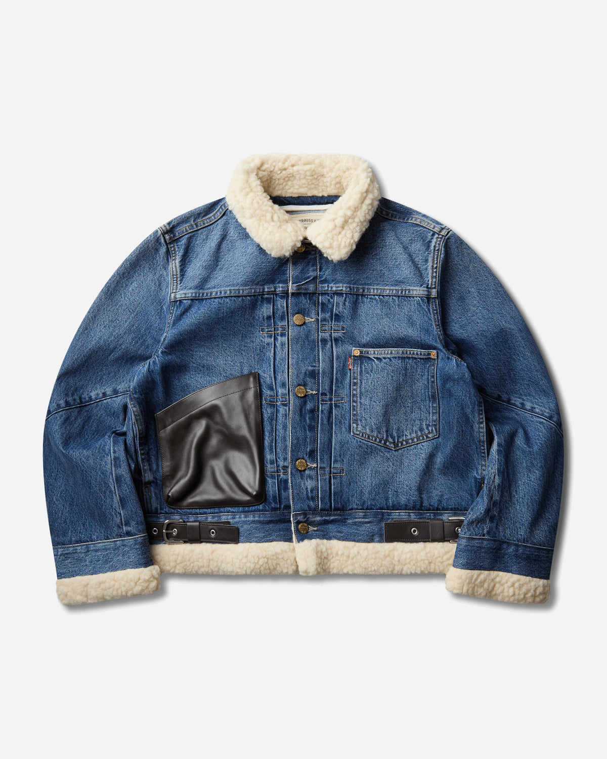 Levi's Levi's x Sacai Wmns Women'S Sherpa Jacket Washed Indigo Coats and Jackets Jackets 008BM-0002 401