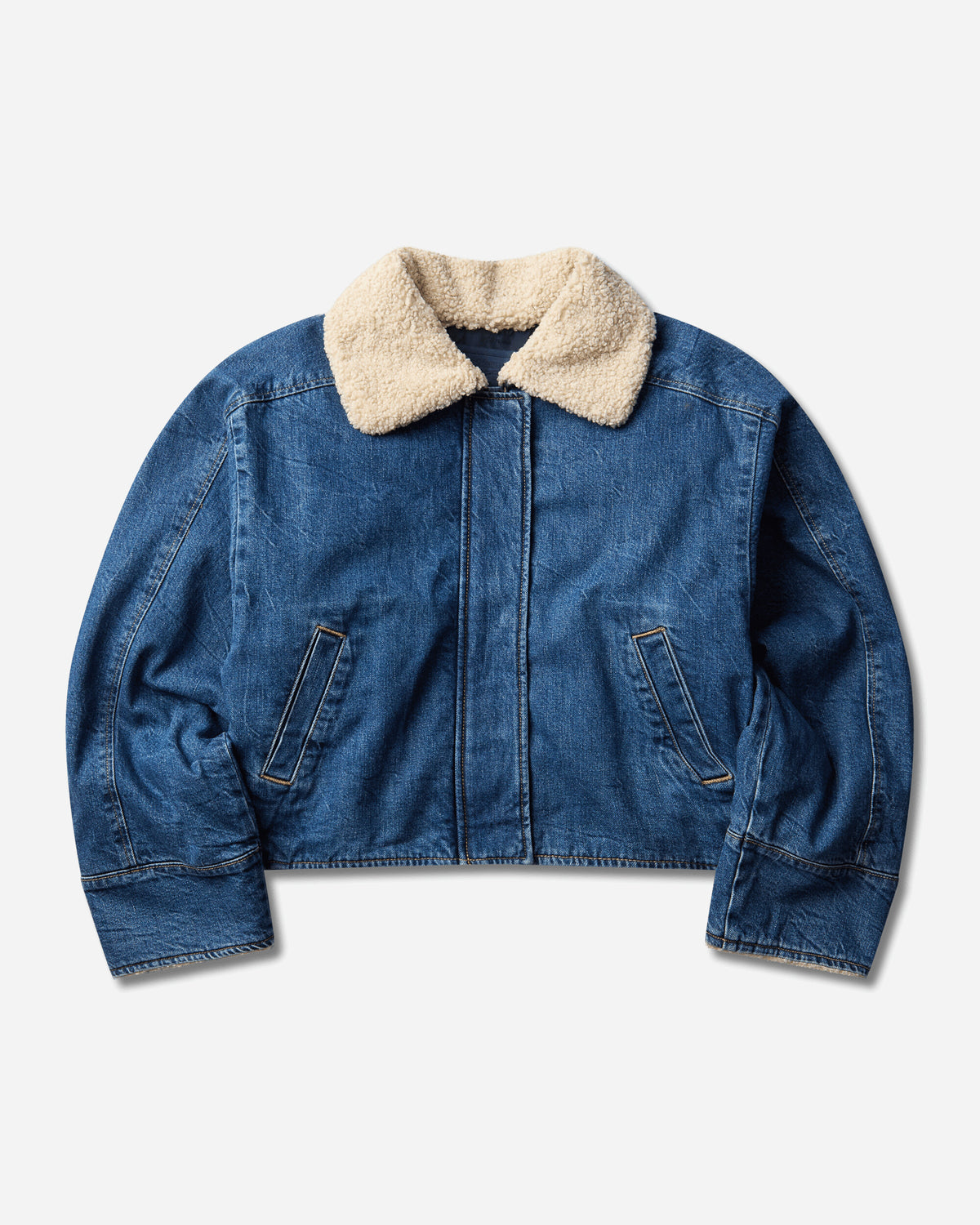 Levi's Wmns Blue Tab Sherpa Jacket Blues Blue Coats and Jackets Jackets 0072J 0000