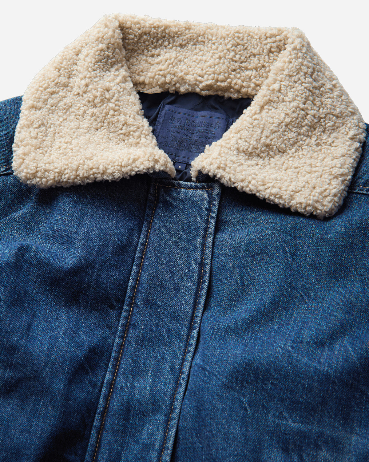 Levi's Wmns Blue Tab Sherpa Jacket Blues Blue Coats and Jackets Jackets 0072J 0000