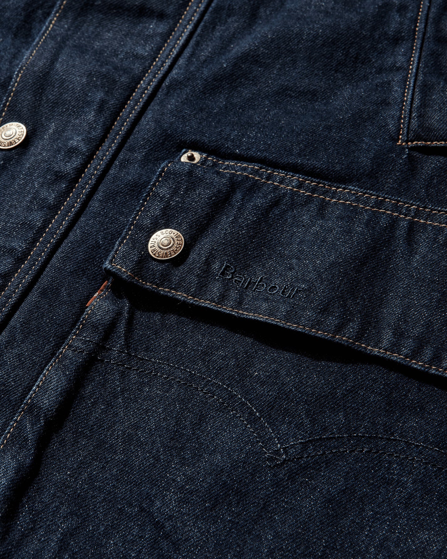 Levi's X Barbour Os Bedale Dark Indigo Coats and Jackets Jackets 003FP00000 001