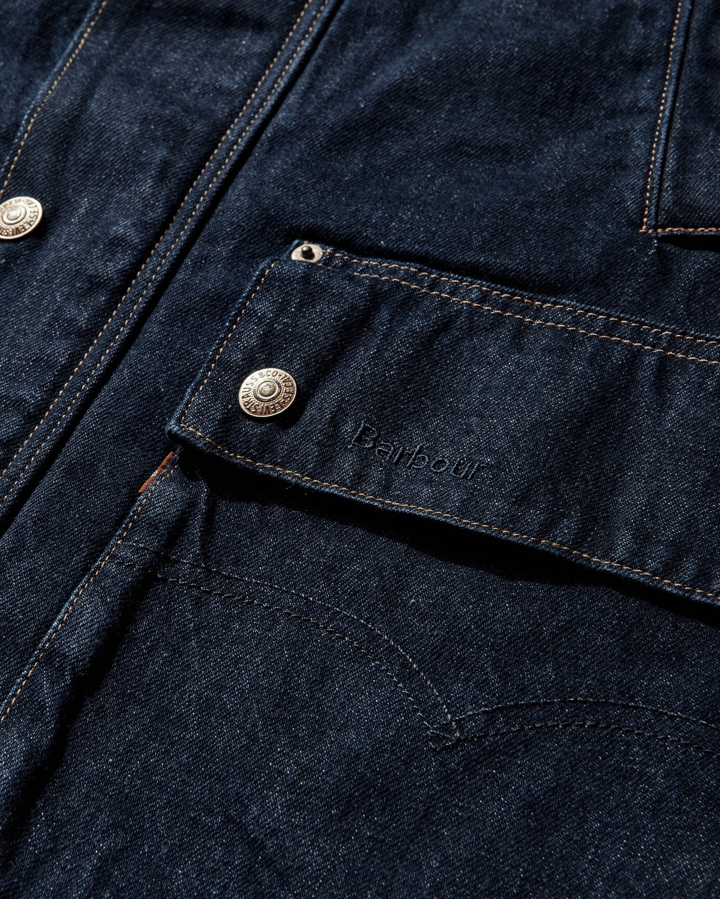 Levi's X Barbour Os Bedale Dark Indigo Coats and Jackets Jackets 003FP00000 001