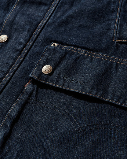 Levi's X Barbour Os Bedale Dark Indigo Coats and Jackets Jackets 003FP00000 001