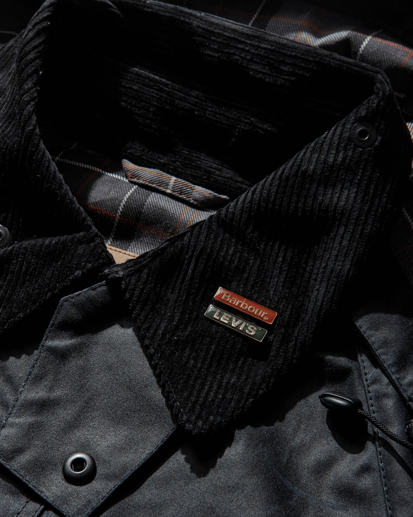 Levi's X Barbour Os Bedale W Blue Coats and Jackets Jackets 00GL800050 001