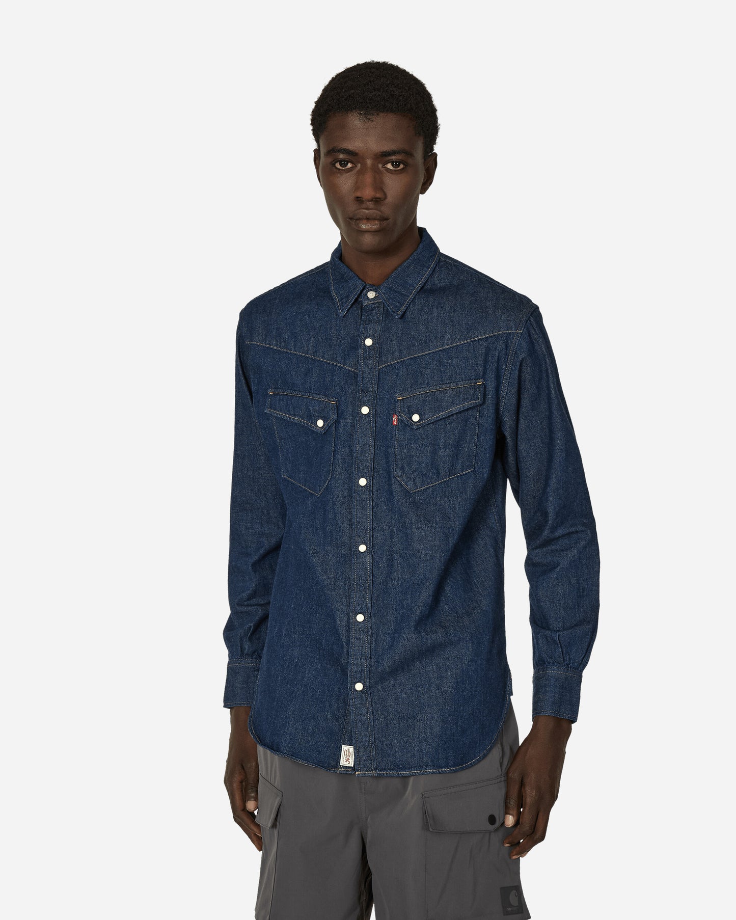 Levi's Levis 54 Longhorn T1 Mt - Longfellow Rinse Shirts Longsleeve Shirt A6130 0000