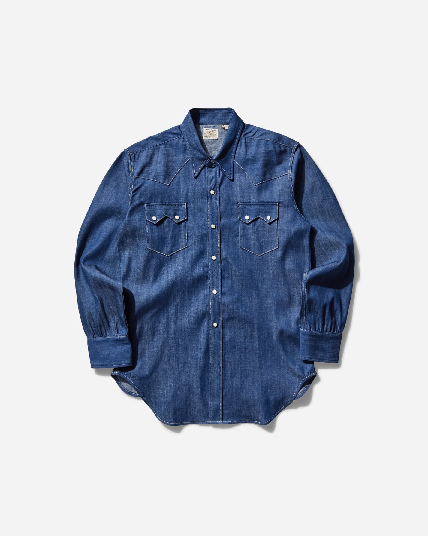 Levi's Lvc Shorthorn Sawtooth Dark Indigo  Flat Finish Dark Indigo  Shirts Longsleeve Shirt 001L7 0002