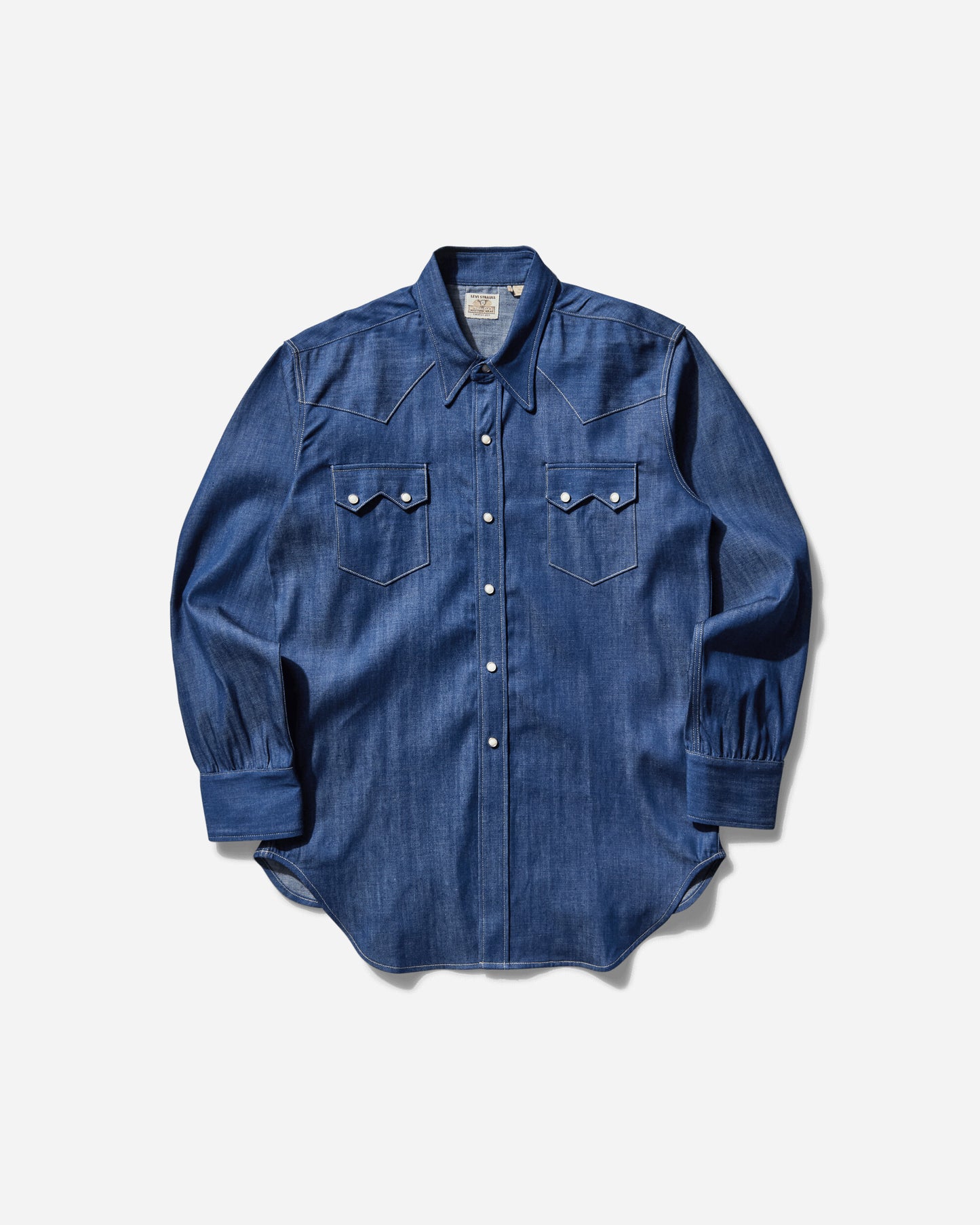 Levi's Lvc Shorthorn Sawtooth Dark Indigo  Flat Finish Dark Indigo  Shirts Longsleeve Shirt 001L7 0002