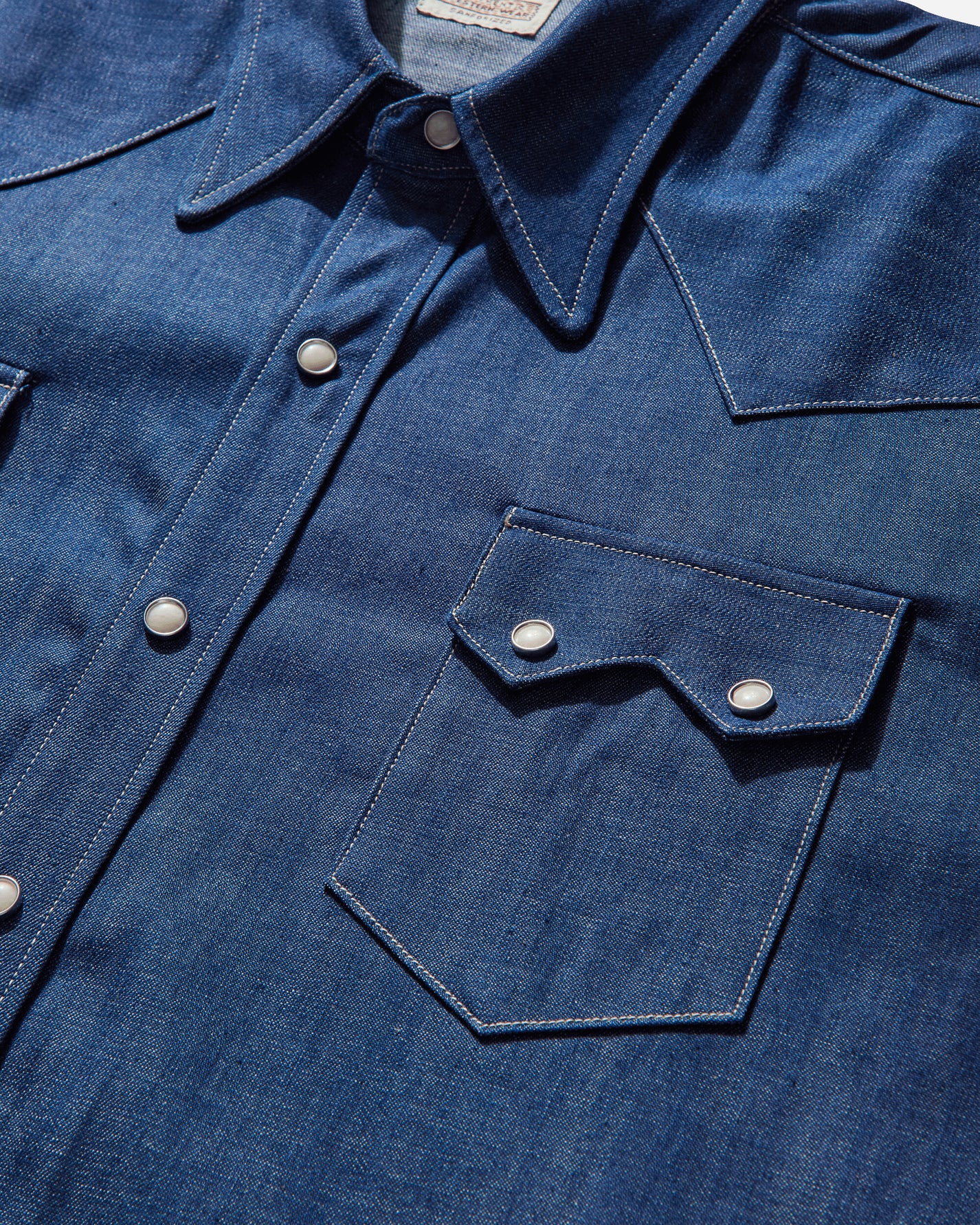 Levi's Lvc Shorthorn Sawtooth Dark Indigo  Flat Finish Dark Indigo  Shirts Longsleeve Shirt 001L7 0002