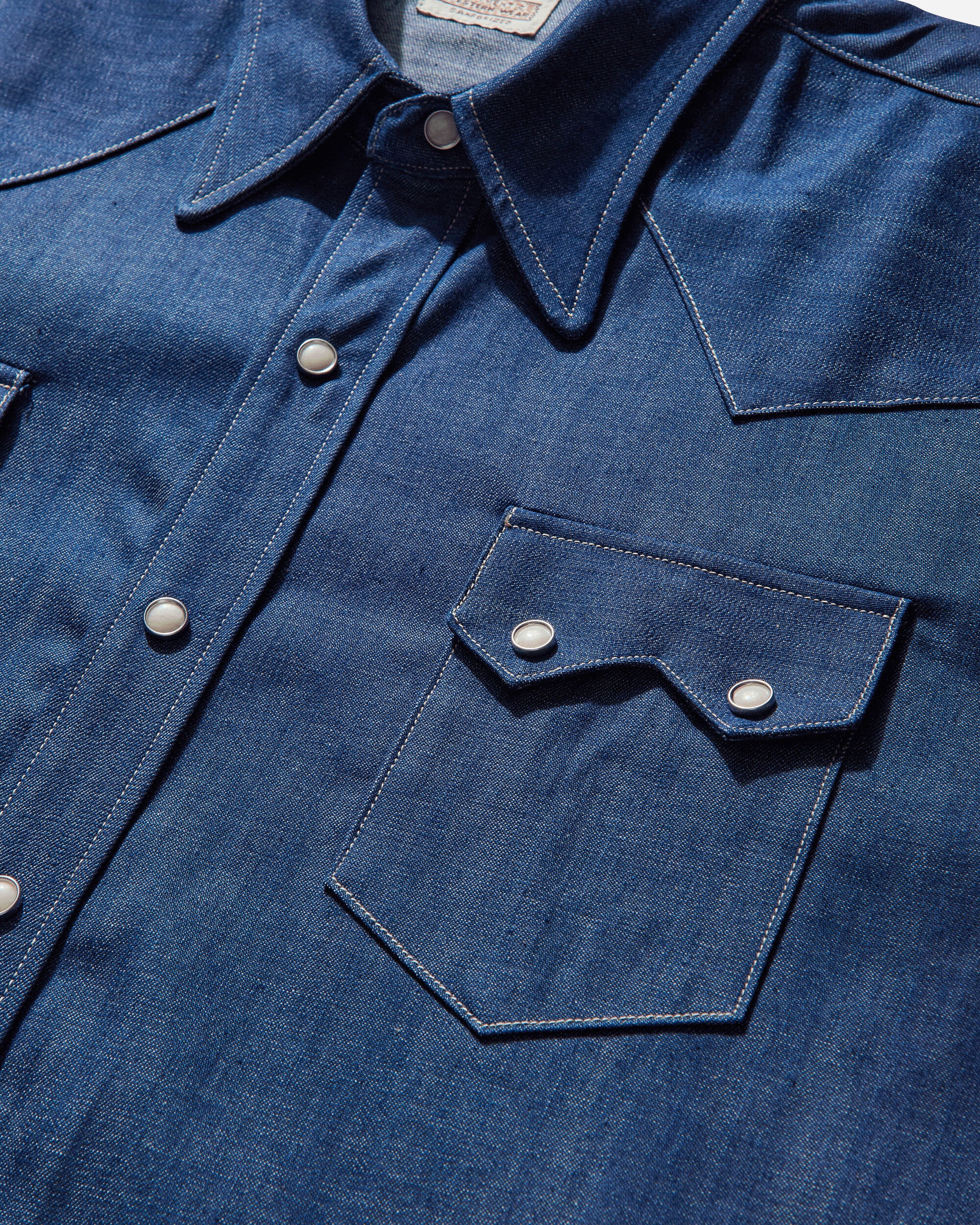 Levi's Lvc Shorthorn Sawtooth Dark Indigo  Flat Finish Dark Indigo  Shirts Longsleeve Shirt 001L7 0002