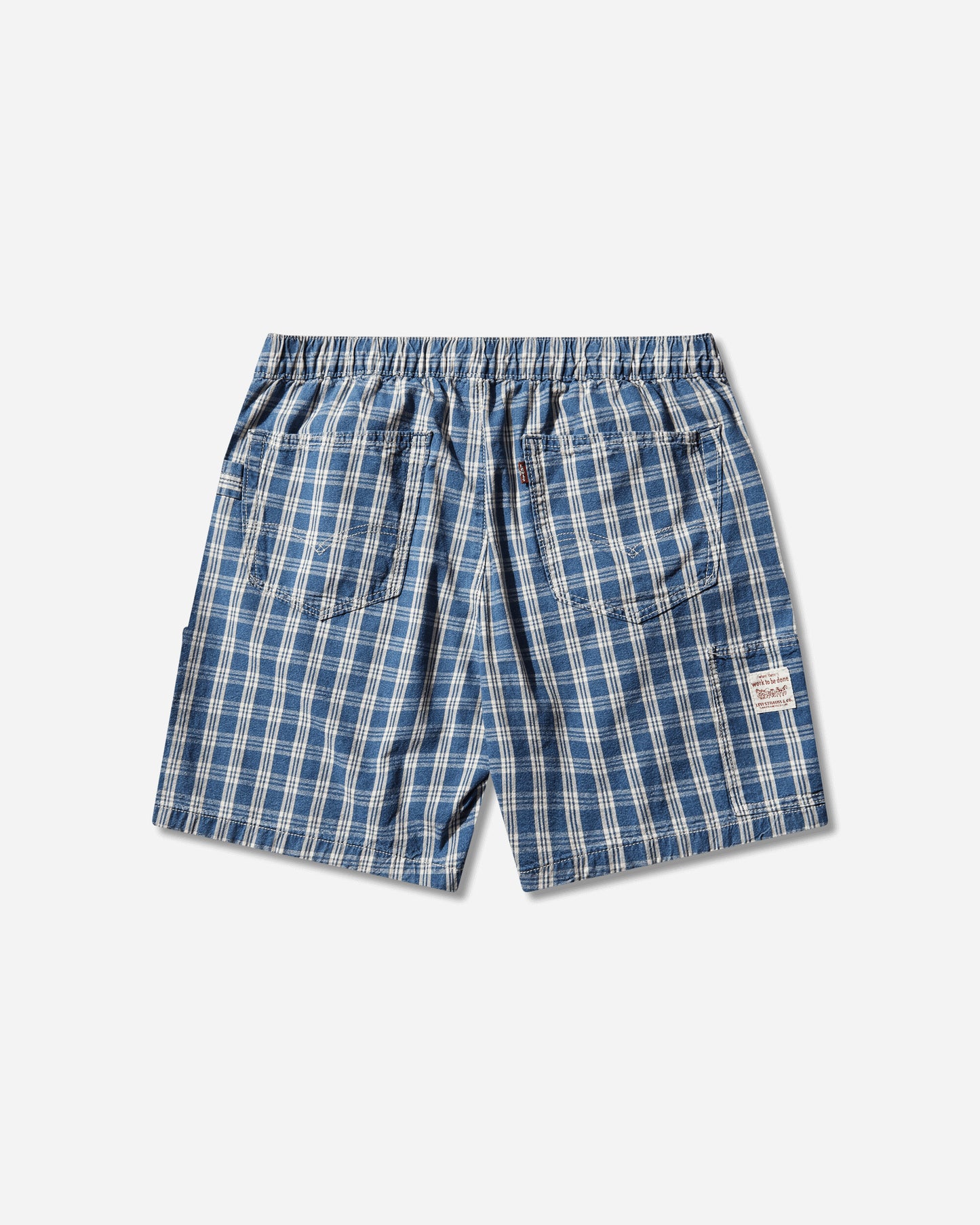 Levi's Pullon Work Short Summer Check Med Indigo Shorts Short 005A0 0000
