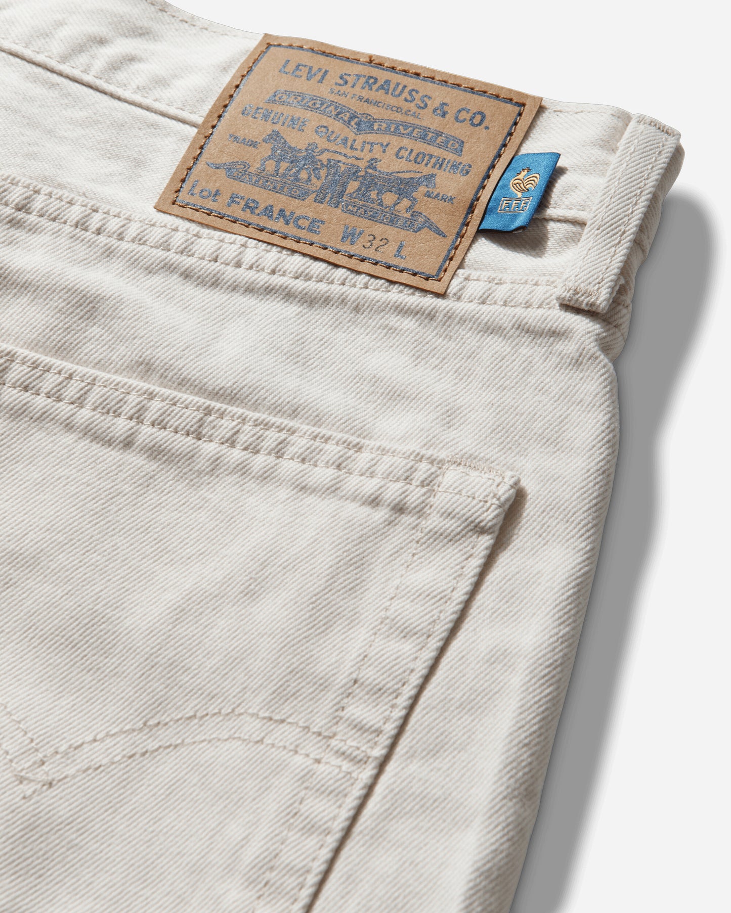 Levi's X Wc 478 Baggy Short X France Whites Shorts Short 006GV 0002