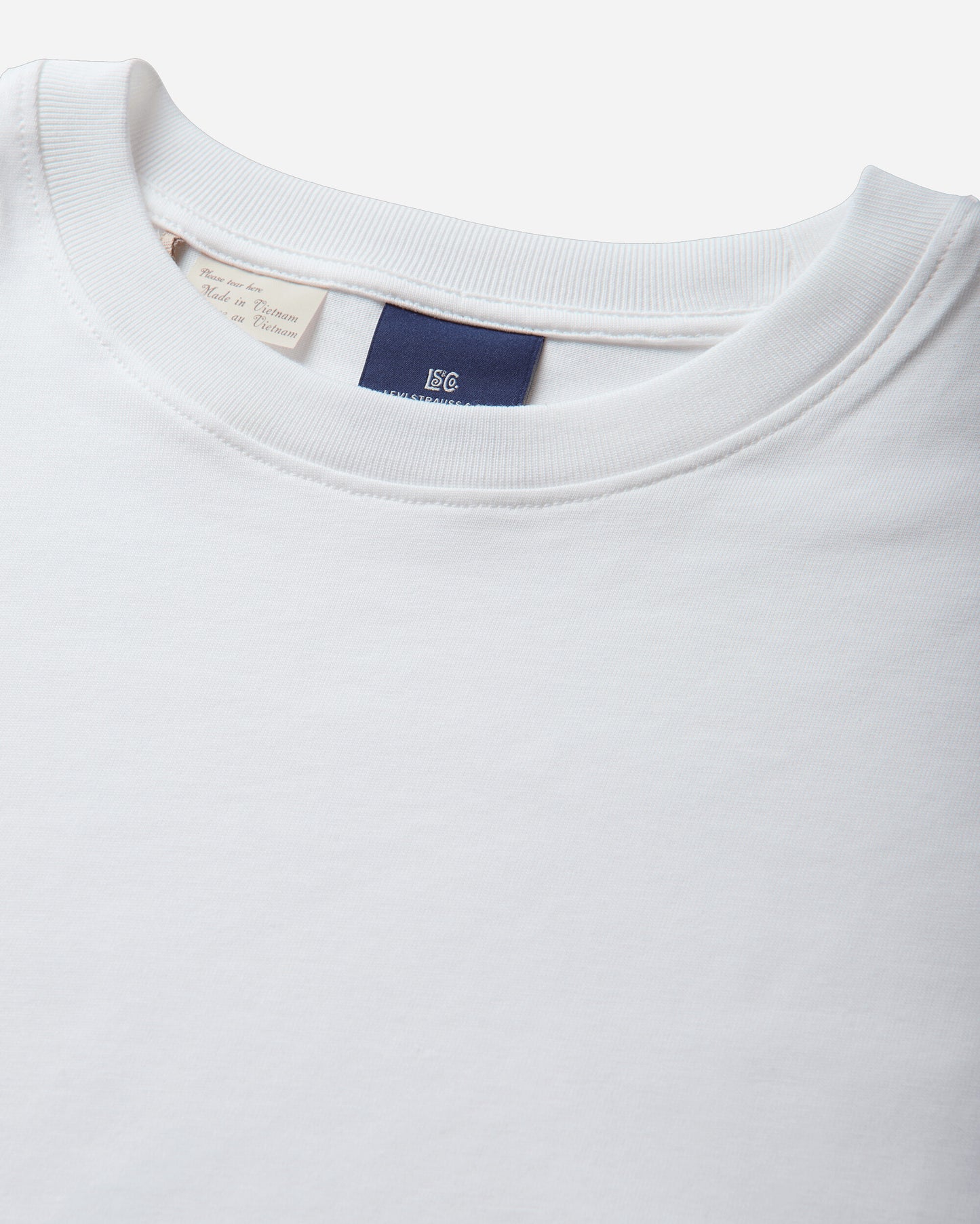 Levi's Wmns Blue Tab Daily Tee Neutrals White T-Shirts Shortsleeve 003JL 0000