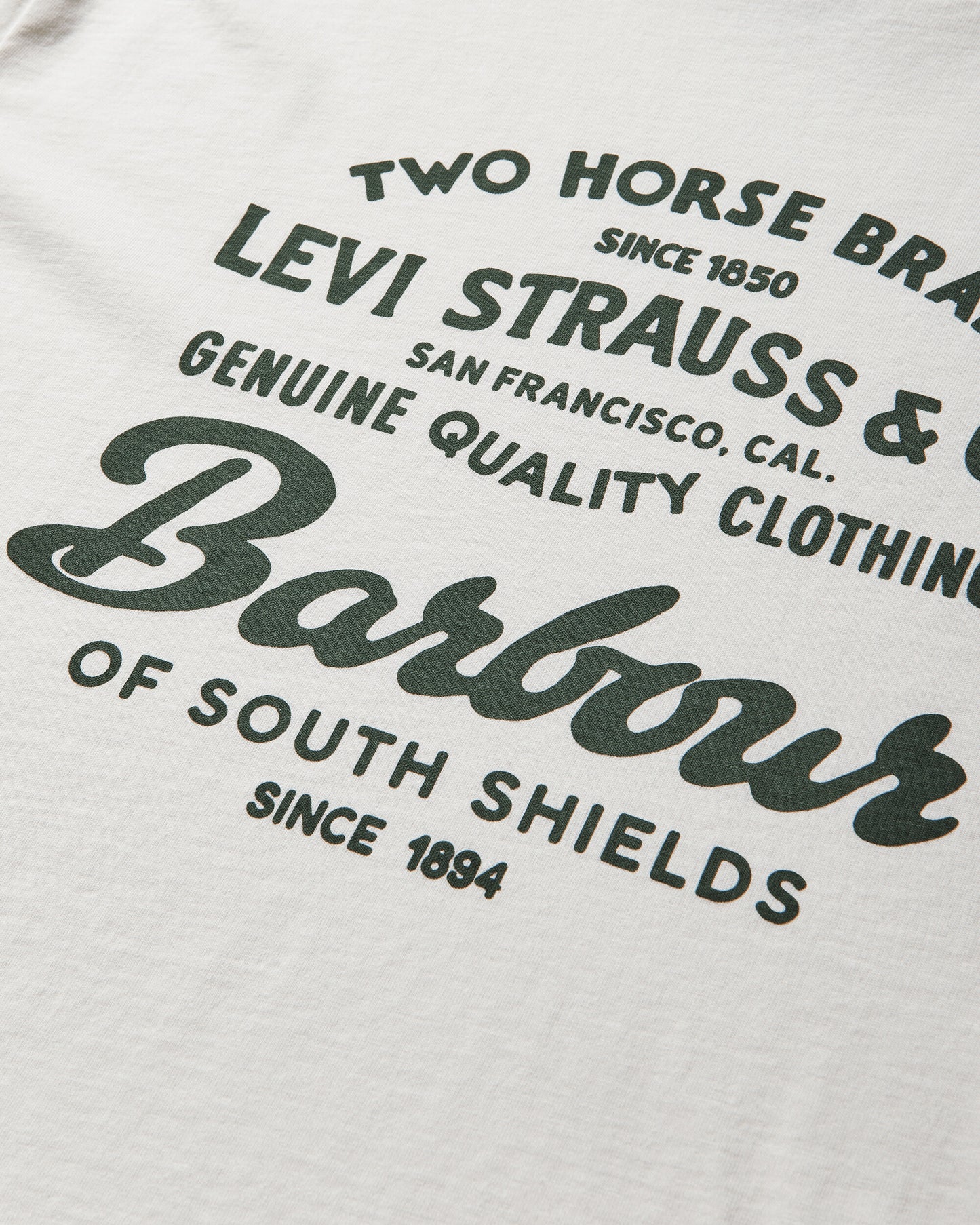 Levi's X Barbour Tee Tan T-Shirts Shortsleeve 008GR00050 001