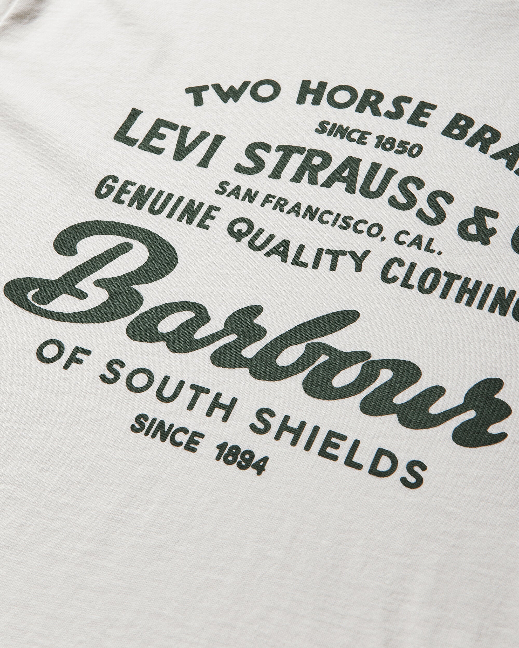 Levi's X Barbour Tee Tan T-Shirts Shortsleeve 008GR00050 001