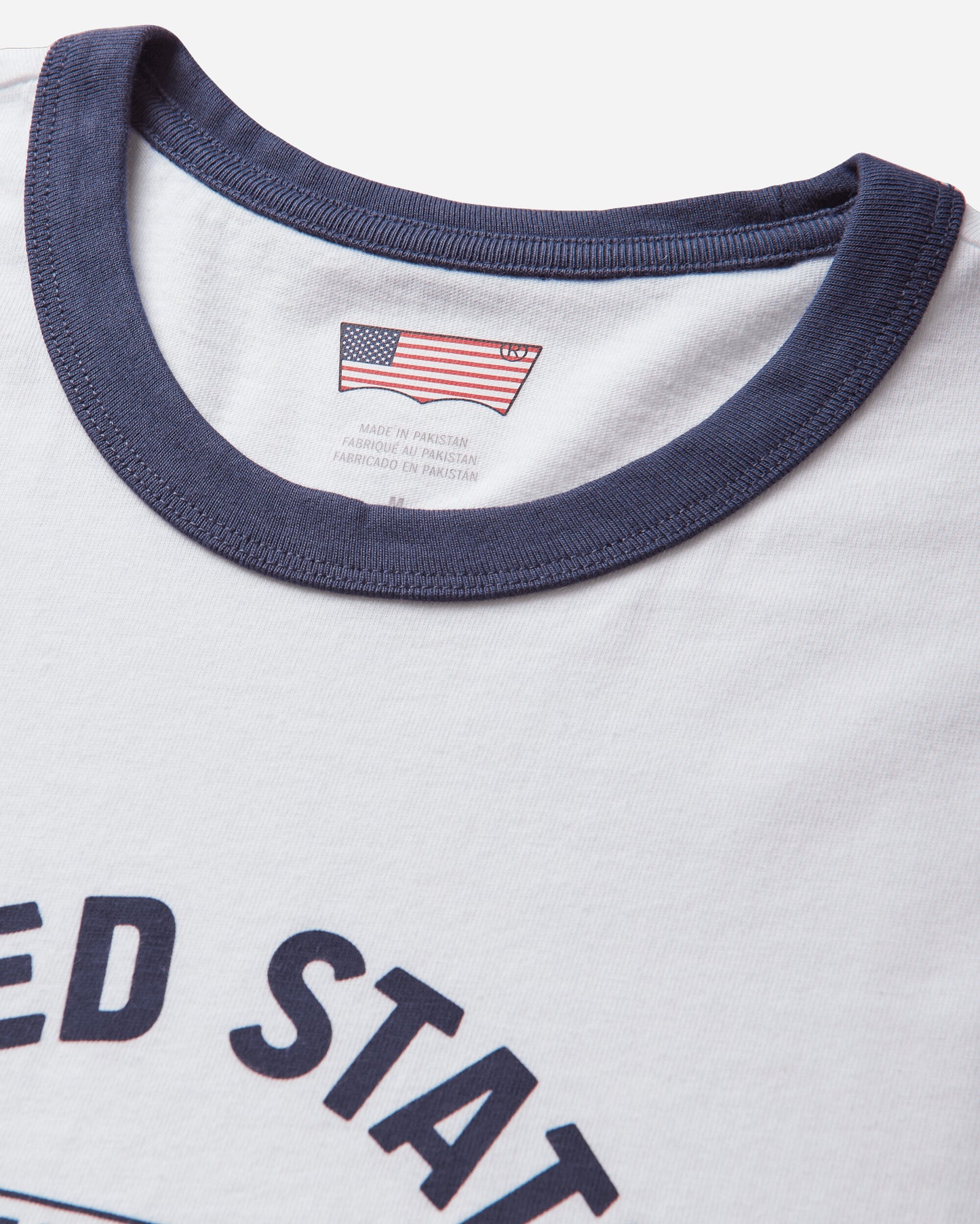 Levi's X Wc Ringer Tee X Usa Retro Ri Whites T-Shirts Shortsleeve 006GW 0000