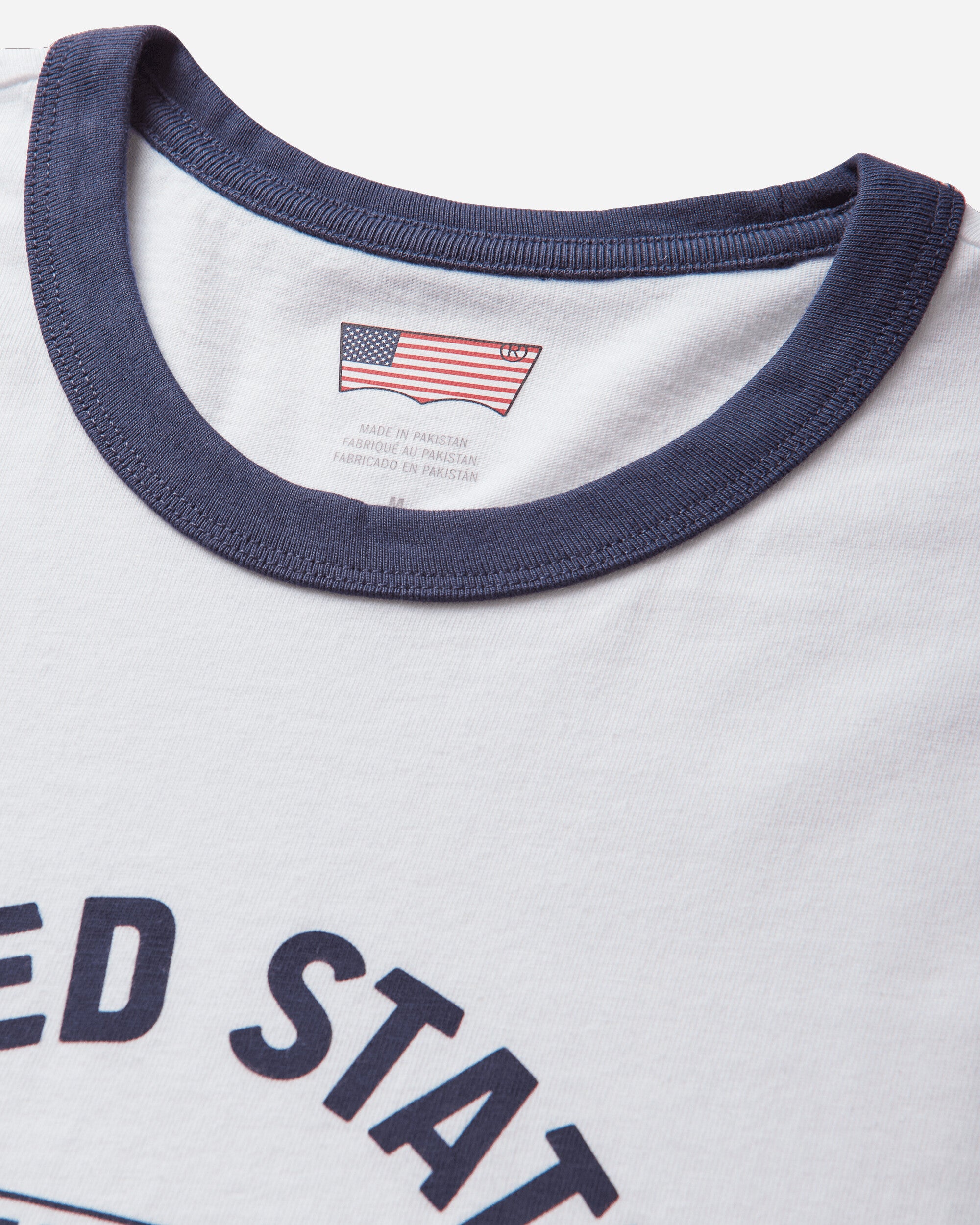 Levi's X Wc Ringer Tee X Usa Retro Ri Whites T-Shirts Shortsleeve 006GW 0000
