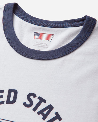 Levi's X Wc Ringer Tee X Usa Retro Ri Whites T-Shirts Shortsleeve 006GW 0000
