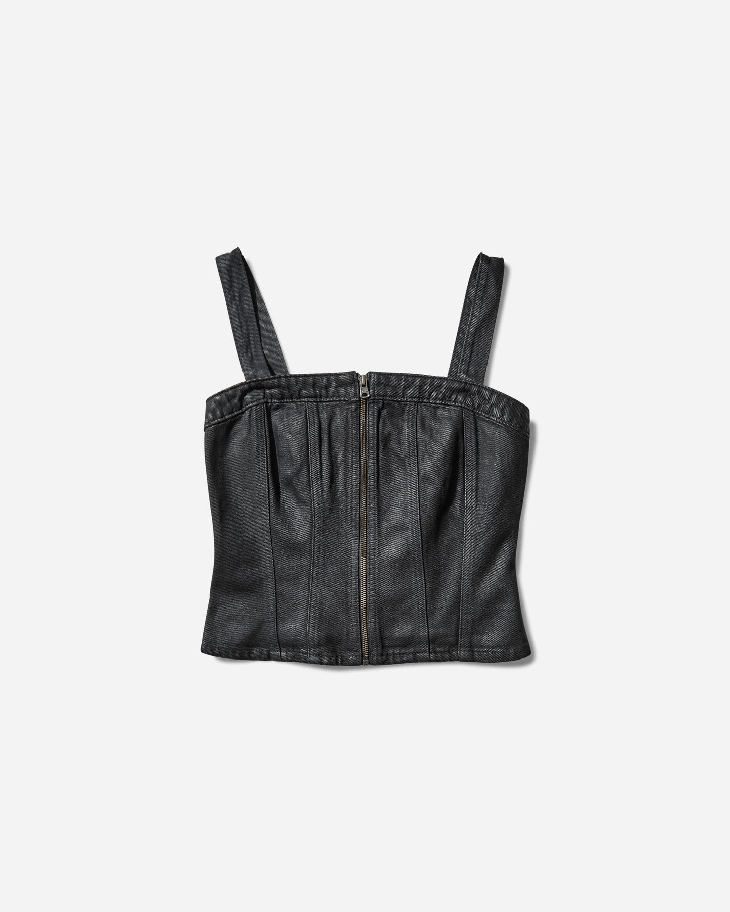 Levi's Wmns Sculpted Bustier Blacks Black T-Shirts Top 001W4 0004