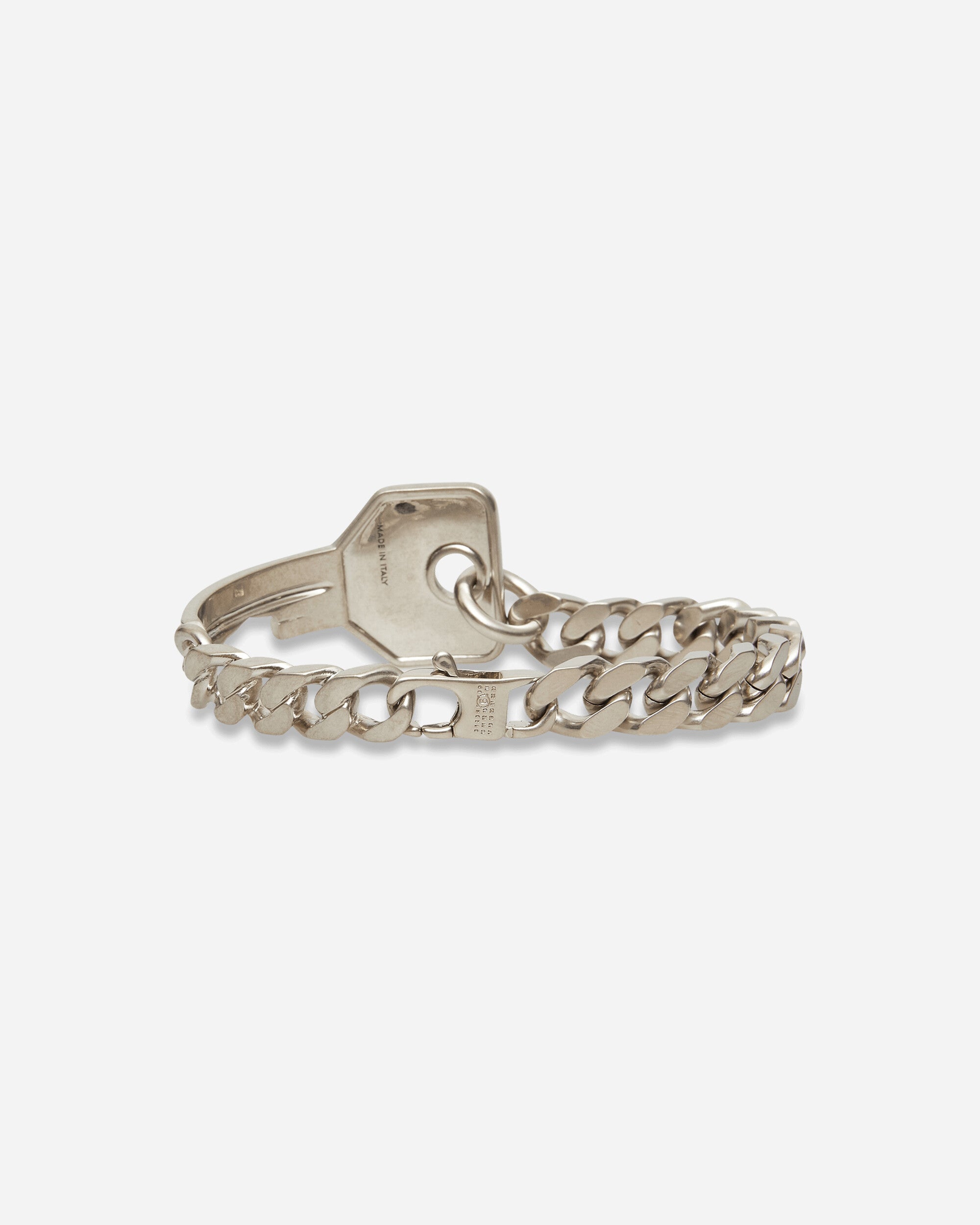 MM6 Maison Margiela Key Male Bracelet Glazed Palladium Jewellery Bracelets SM7UY0119 124