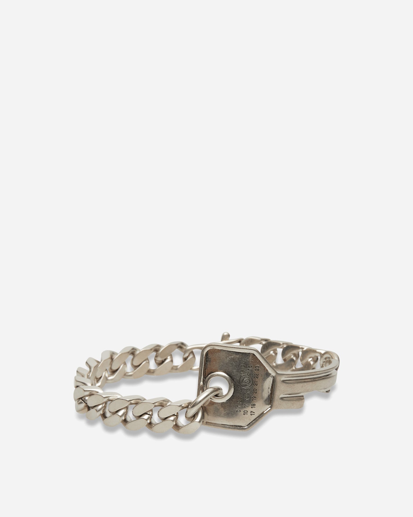 MM6 Maison Margiela Key Male Bracelet Glazed Palladium Jewellery Bracelets SM7UY0119 124