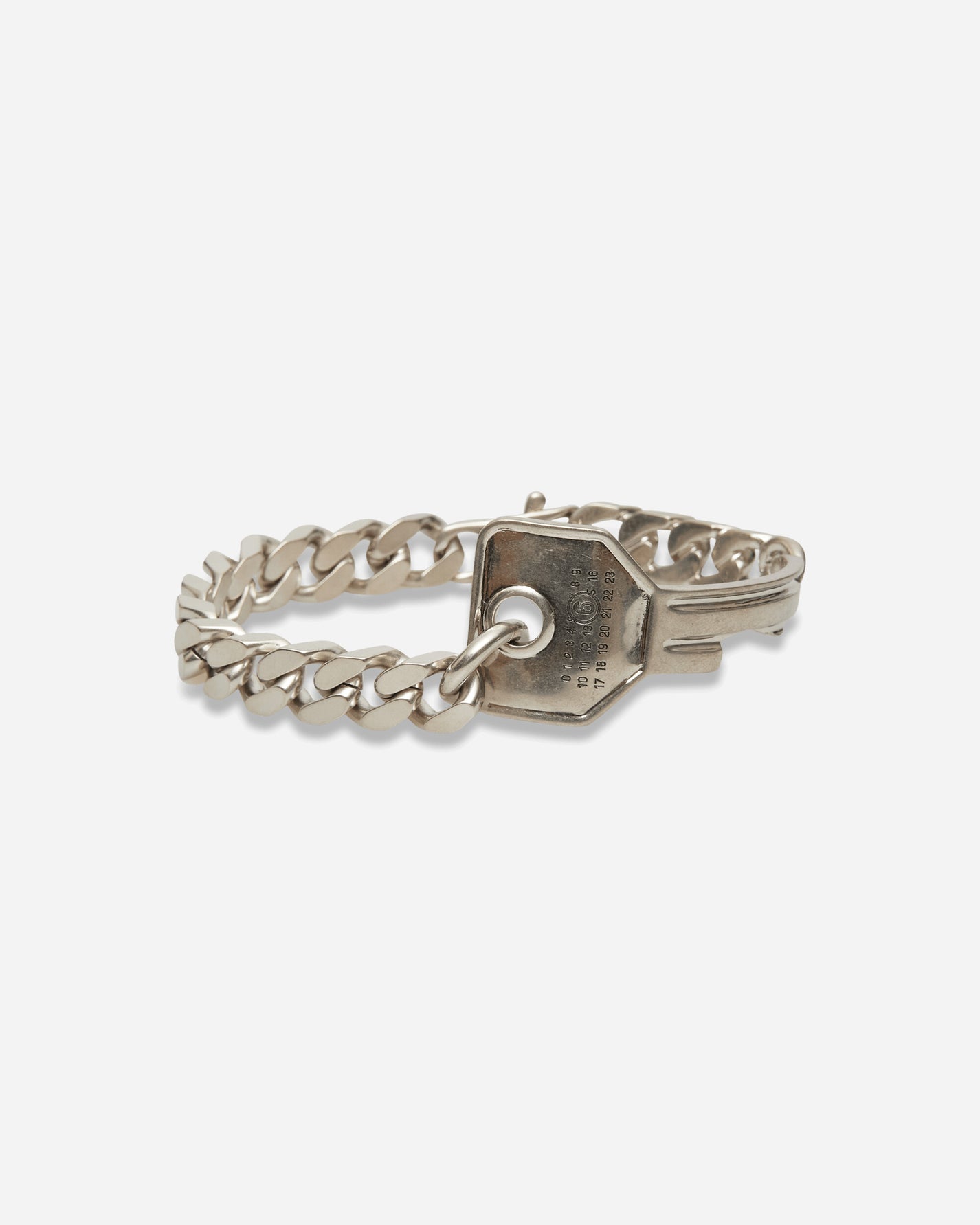 MM6 Maison Margiela Key Male Bracelet Glazed Palladium Jewellery Bracelets SM7UY0119 124