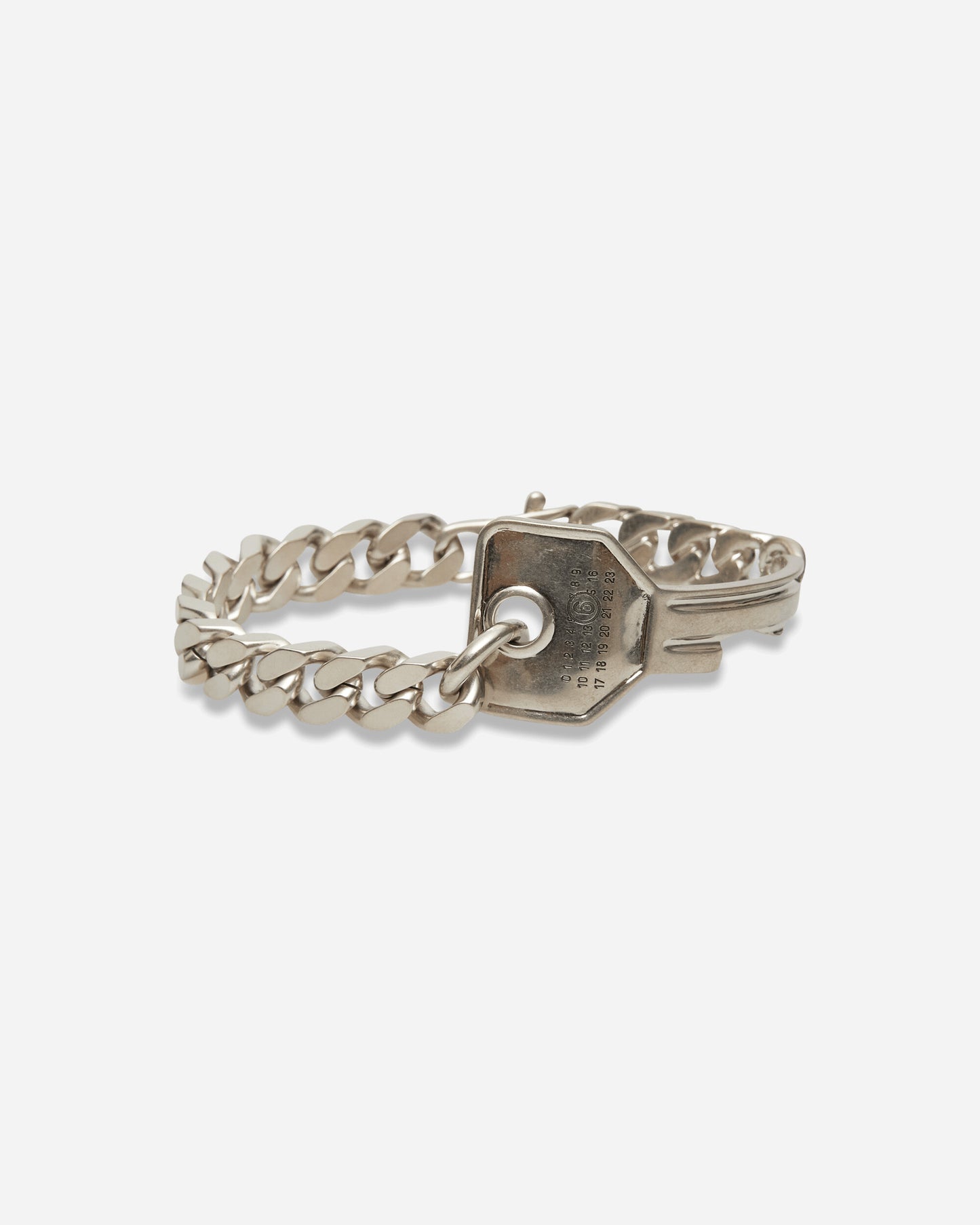 MM6 Maison Margiela Key Male Bracelet Glazed Palladium Jewellery Bracelets SM7UY0119 124