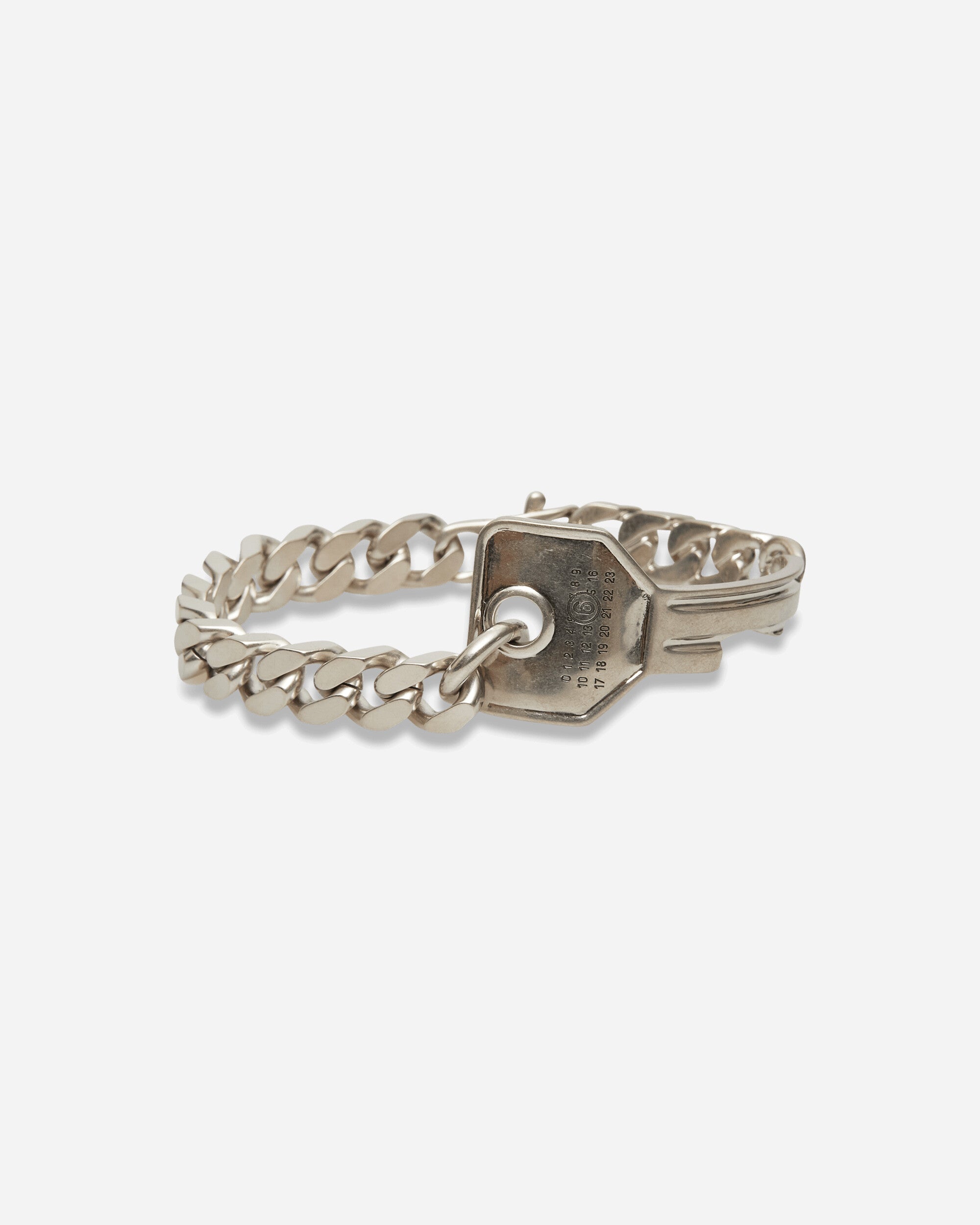 MM6 Maison Margiela Key Male Bracelet Glazed Palladium Jewellery Bracelets SM7UY0119 124