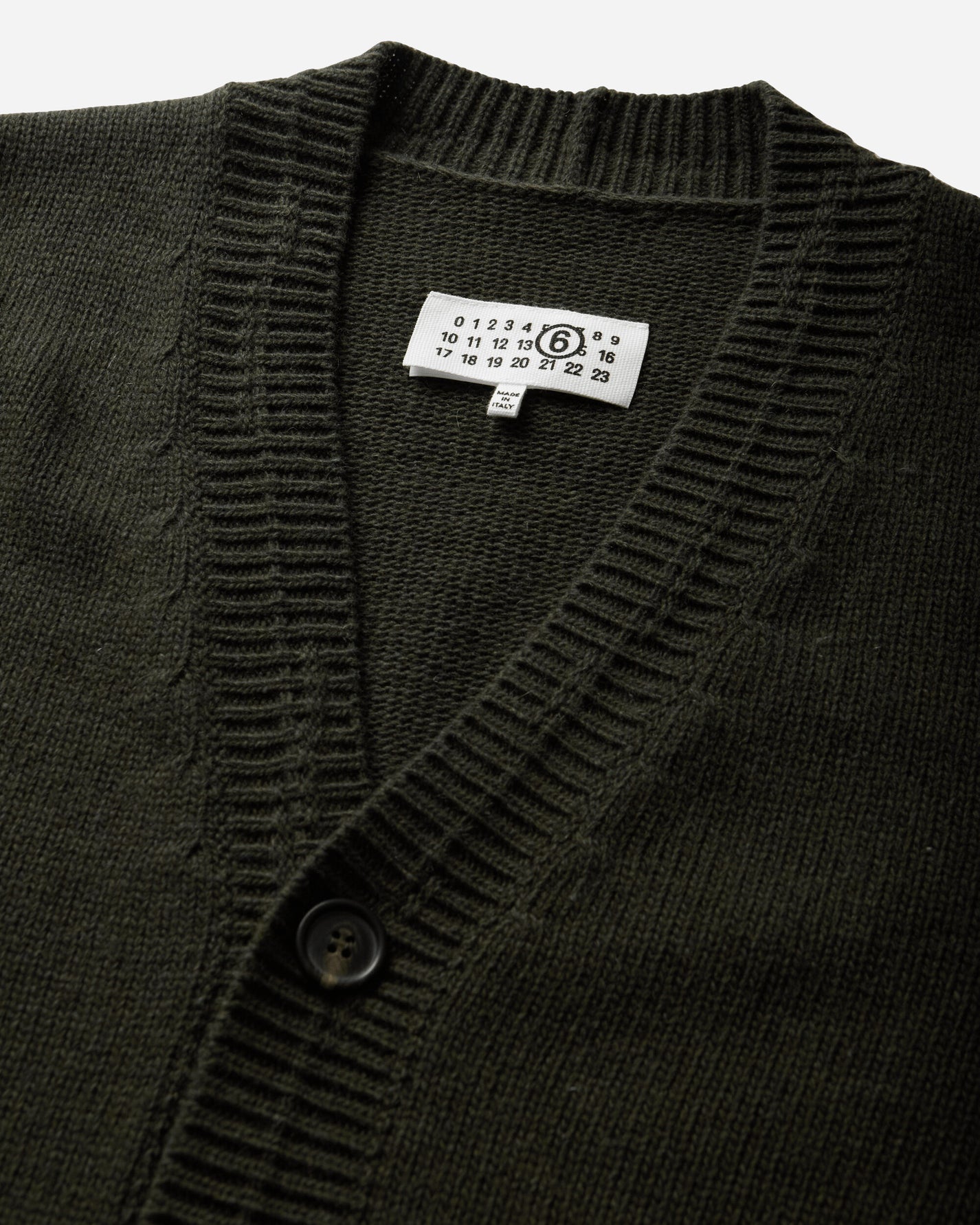 MM6 Maison Margiela Cardigan Khaki Knitwears Cardigans SH0HP0014 697