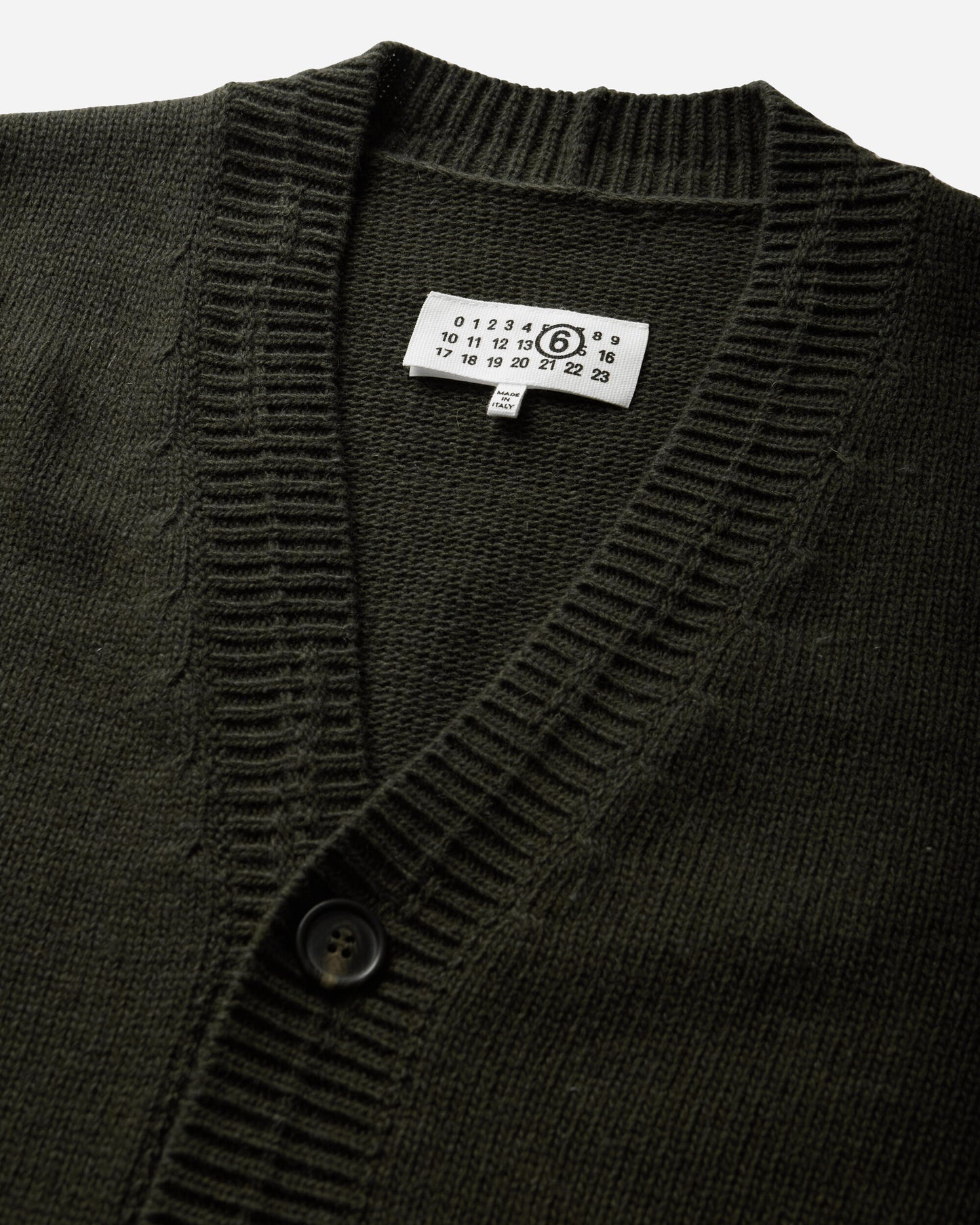 MM6 Maison Margiela Cardigan Khaki Knitwears Cardigans SH0HP0014 697