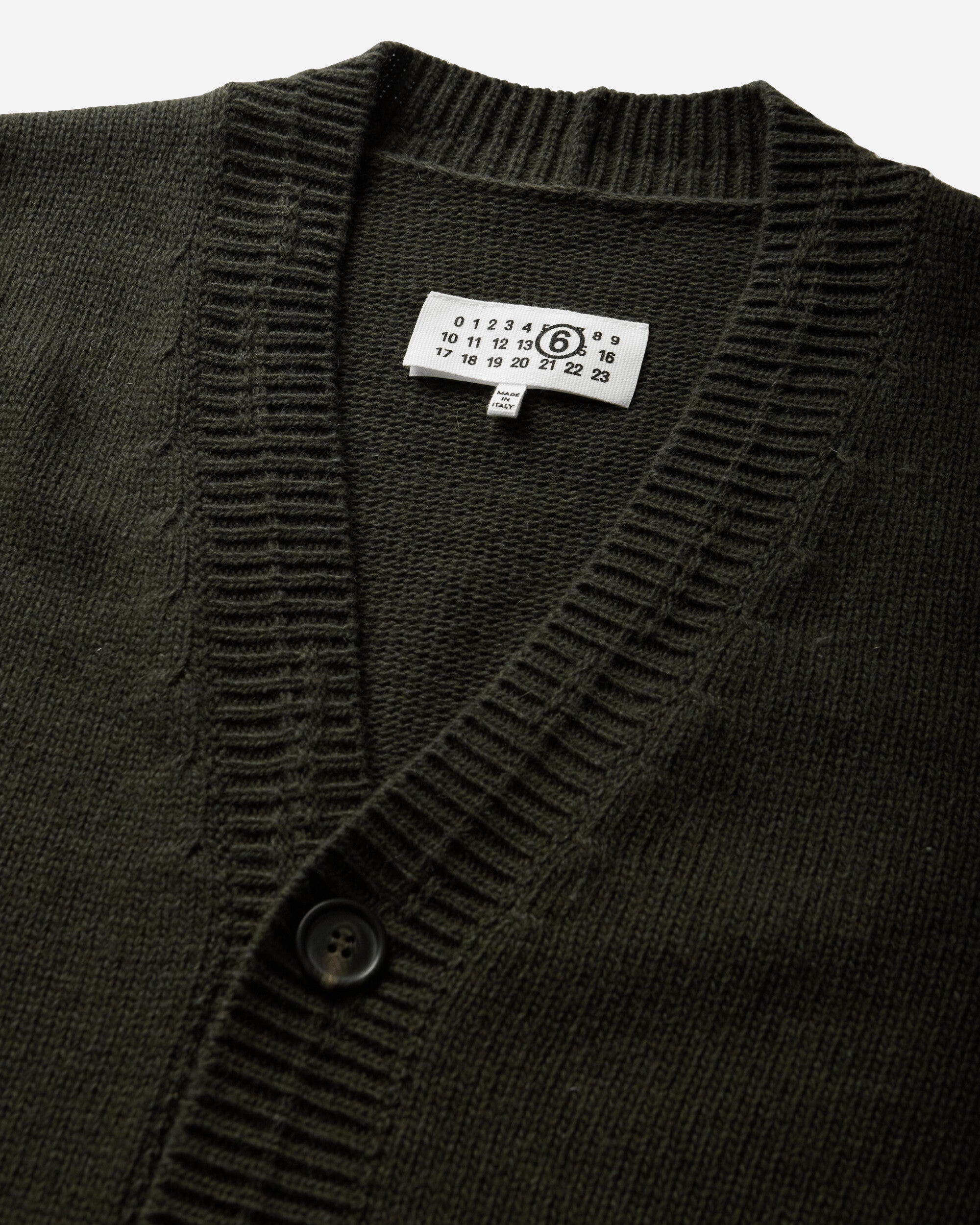 MM6 Maison Margiela Cardigan Khaki Knitwears Cardigans SH0HP0014 697