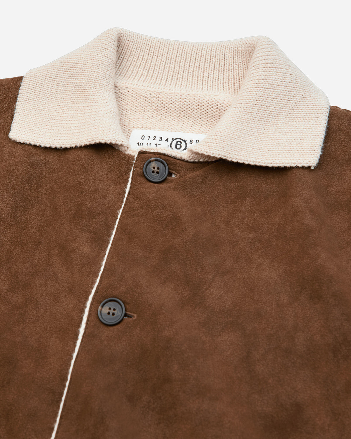 MM6 Maison Margiela Sportsjacket Light Beige Melange Knitwears Cardigans SH2AM0088 116M
