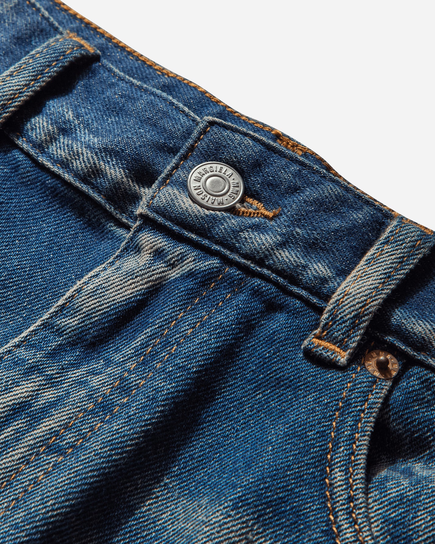 MM6 Maison Margiela Mm6 Pants 5 Pockets Medium Blue Pants Casual SH0LA0024 962