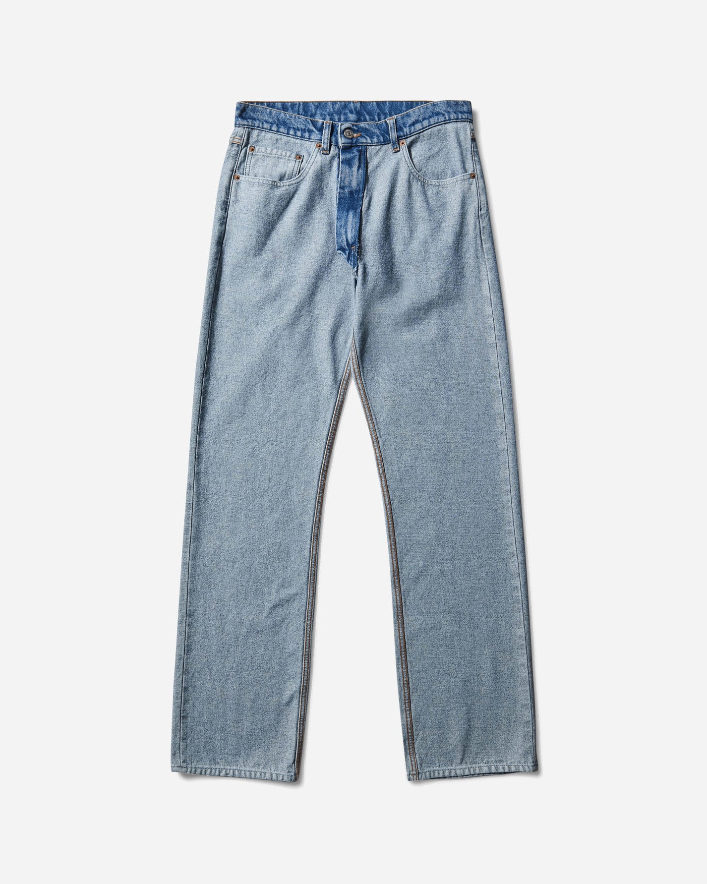 MM6 Maison Margiela Mm6 Pants 5 Pockets Medium Blue Pants Casual SH0LA0026 967