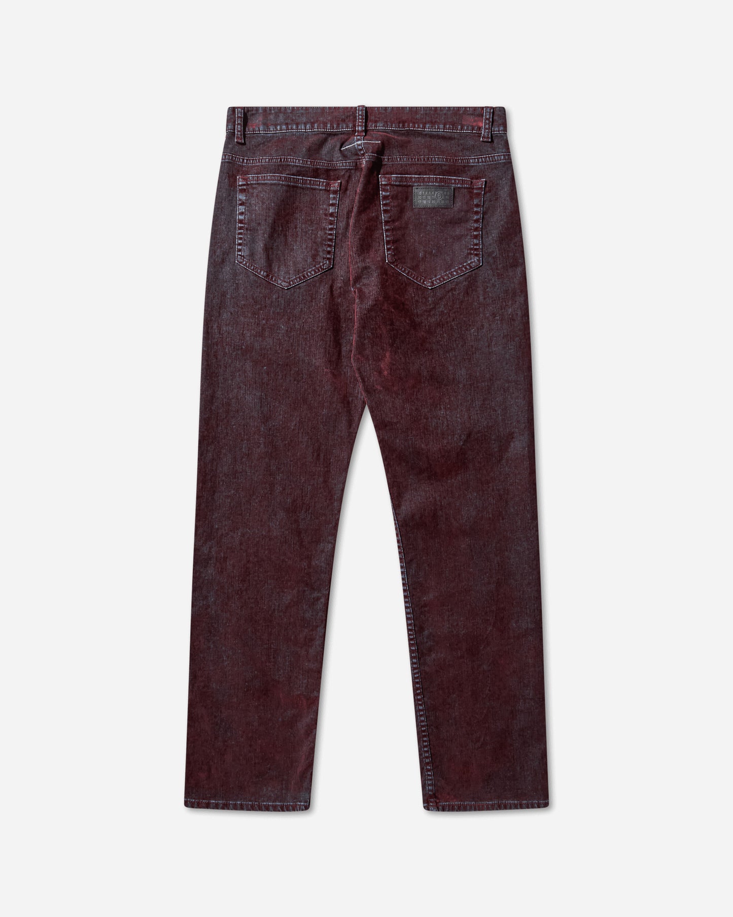 MM6 Maison Margiela Mm6 Pants 5 Pockets Burgundy Pants Casual SH2LA0037 227