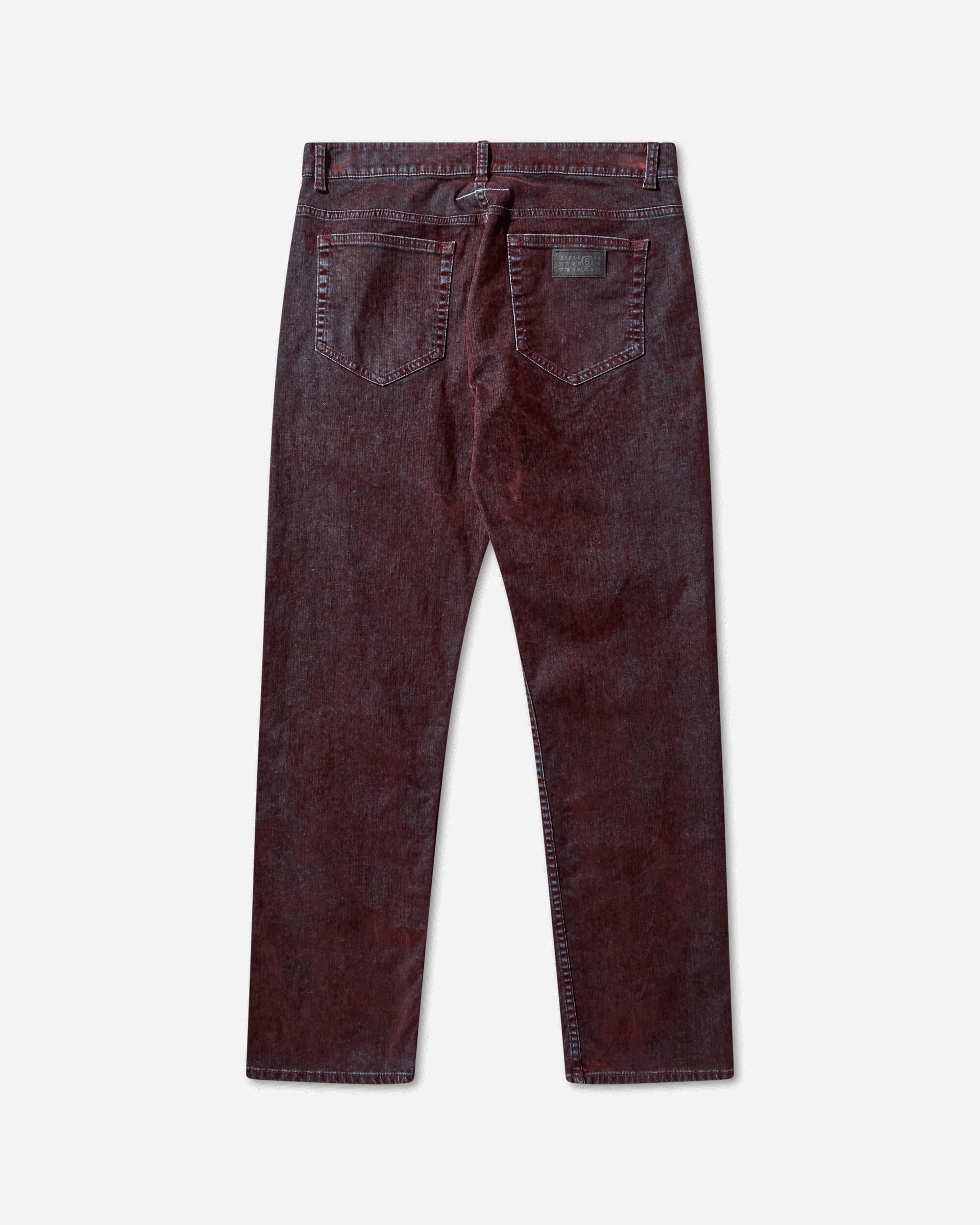 MM6 Maison Margiela Mm6 Pants 5 Pockets Burgundy Pants Casual SH2LA0037 227
