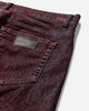 MM6 Maison Margiela Mm6 Pants 5 Pockets Burgundy Pants Casual SH2LA0037 227
