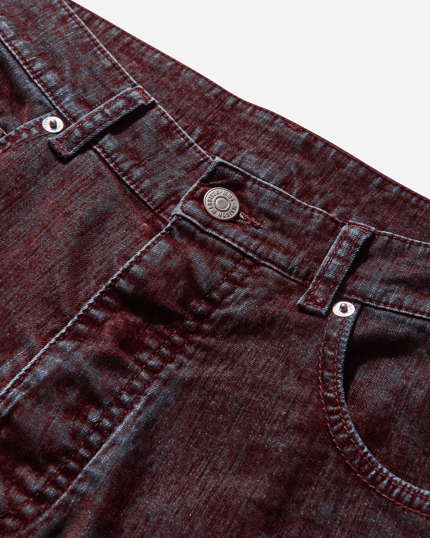 MM6 Maison Margiela Mm6 Pants 5 Pockets Burgundy Pants Casual SH2LA0037 227