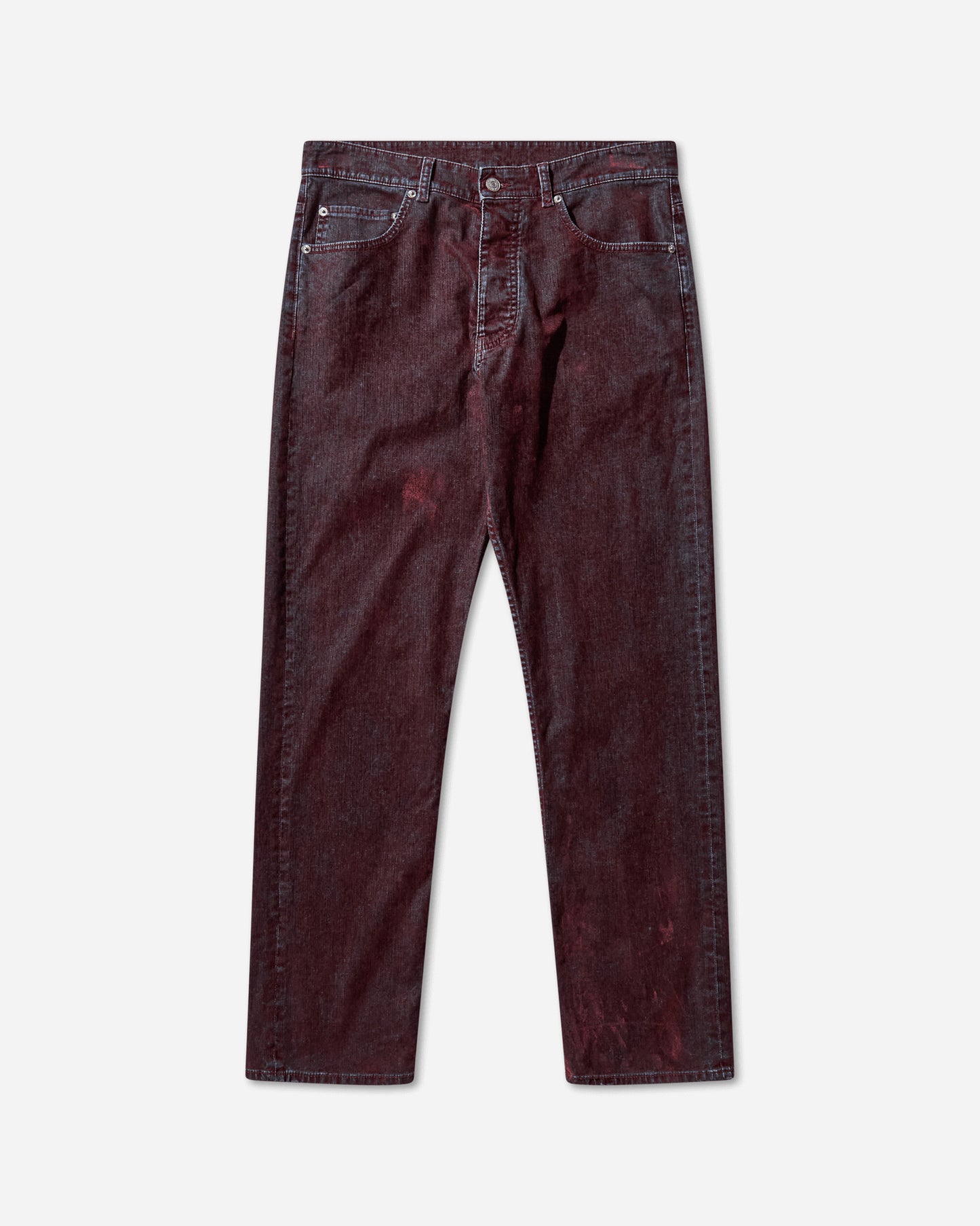 MM6 Maison Margiela Mm6 Pants 5 Pockets Burgundy Pants Casual SH2LA0037 227